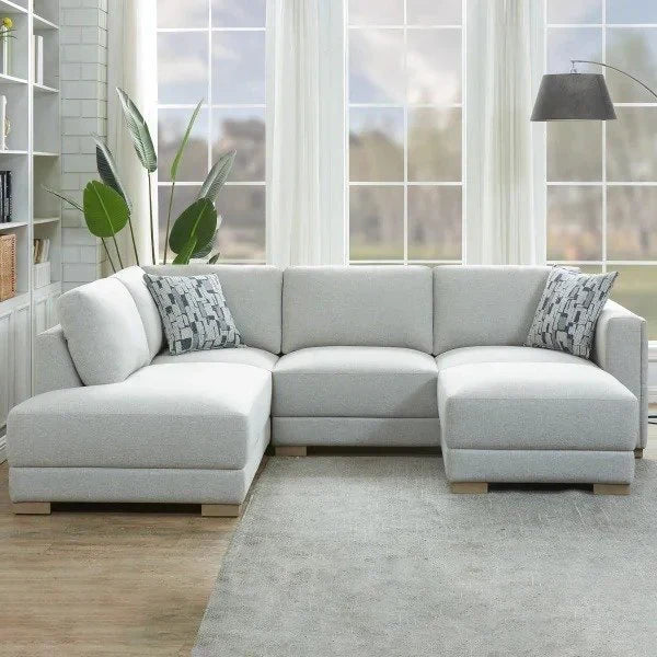Drayden Stoff-Ecksofa mit Ottomane