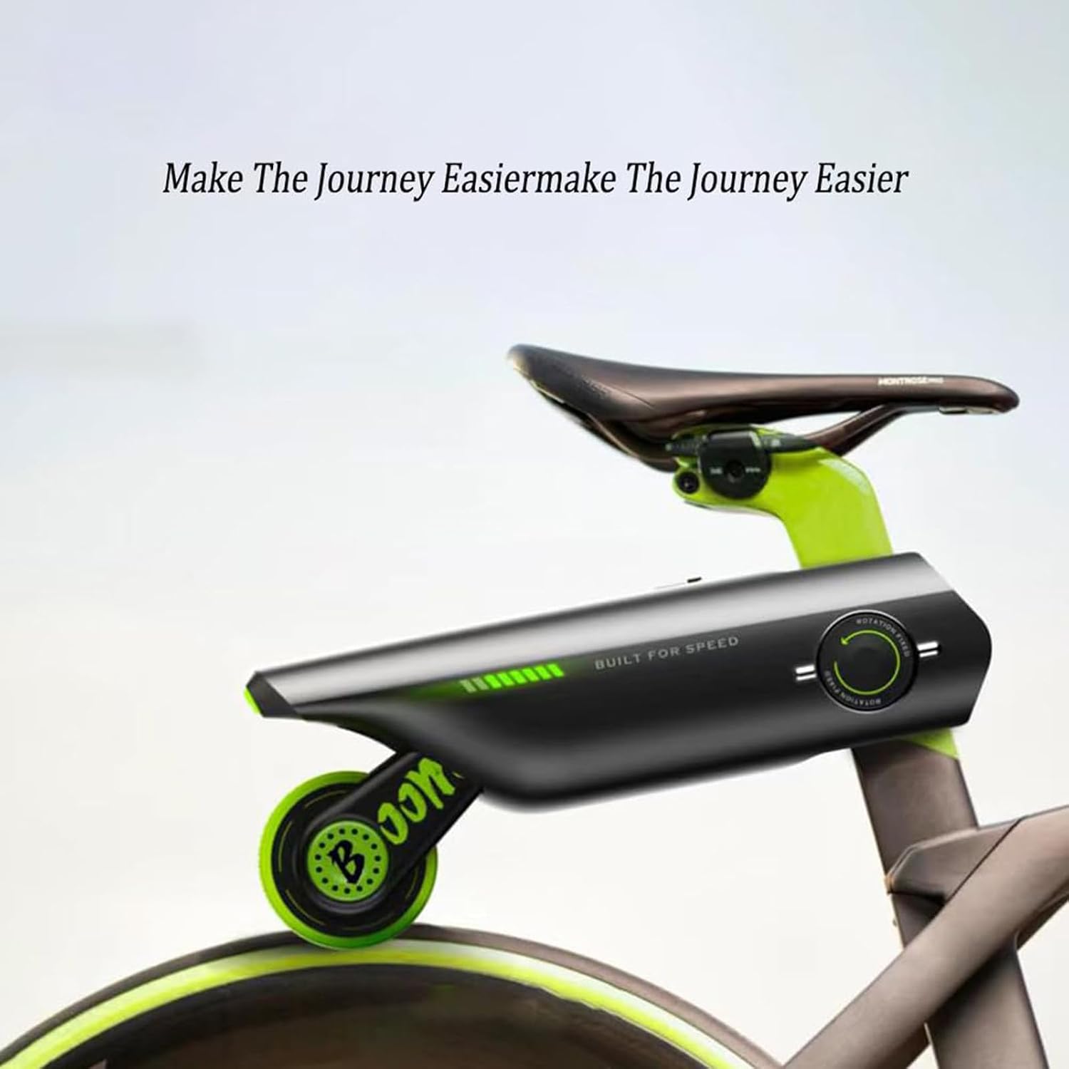 Kit ConversióN Bicicleta EléCtrica + Adaptador Tija SillíN 6 Velocidades, MáX. 15,5 Mph, 2 Kg Ligero De Transportar + Control De AplicacióN, Bueno Para Bicicletas MontañA Y Carretera