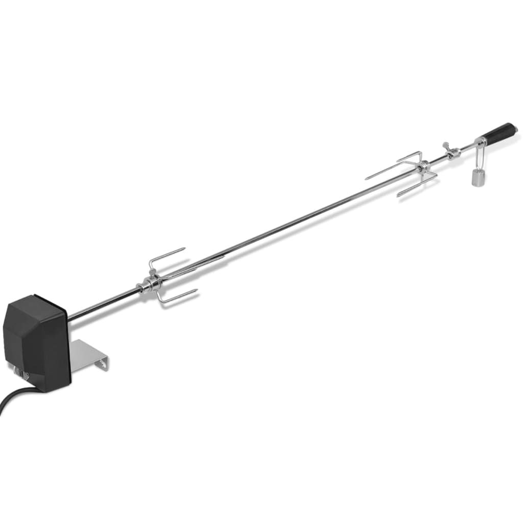Espetón Para Asados Y Barbacoa Con Motor Acero 1200 Mm Vidaxl