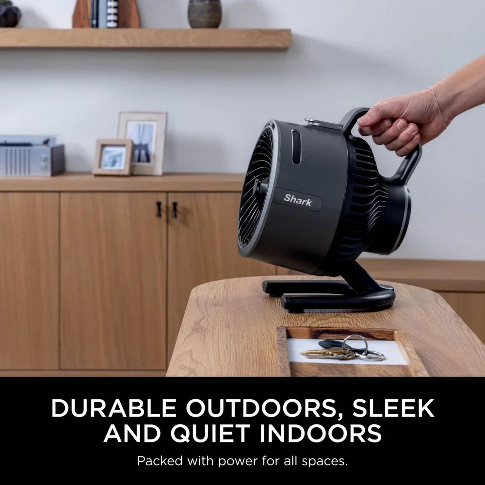 2025 Ventilador con nebulización Shark FlexBreeze HydroGo FA050UK – Solución portátil de enfriamiento ultra potente para interior y exterior (Carbón)