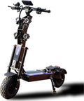 HWWH Patinete Electrico Potente Plegable Scooter Eléctrico Todoterreno Adultos 13 Pulgadas 3 Velocidades Dual Drive Batería de Litio de 72V / 50Ah Duración Máxima de la Batería 120 km