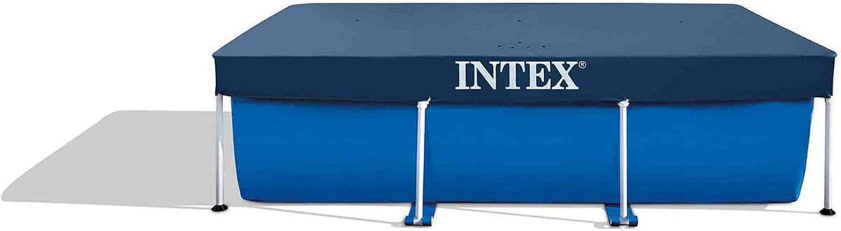 Intex 28271Np Small Frame Piscina Desmontable, 260 X 160 X 65 Cm, 2.282 Litros + 28038 Cobertor Piscina Rectangular Prisma/Small Frame 300 X 200 Cm