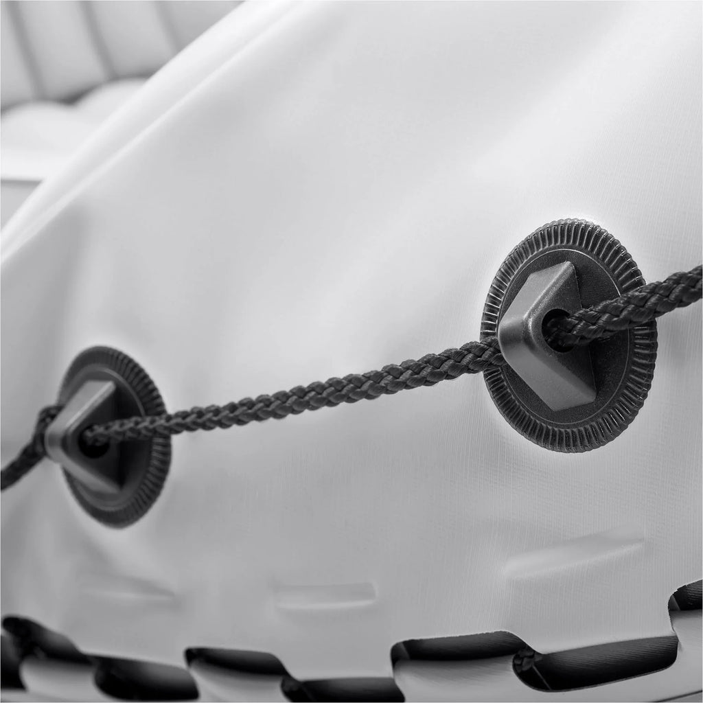 2025 Intex Dakota K2 aufblasbares 2-Personen-Vinyl-Kajak mit Paddeln und Pumpe – Offene Verpackung