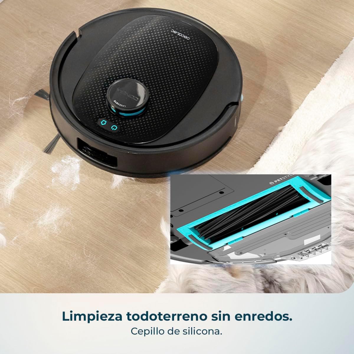 Cecotec Saugroboter und Wischroboter mit Selbstentleerungsstation und KI Conga Y80 X-Treme. Lasernavigation und Künstliche Intelligenz, 13000Pa, 2.5L Station, Autonomie bis zu 220m², App 3.0 Steuerung