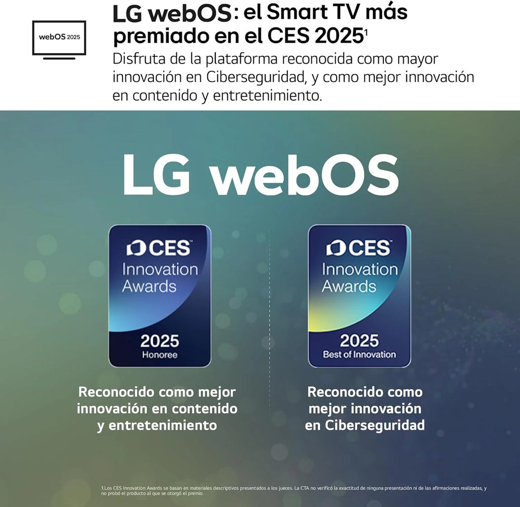 43NANO80A6B - TV 43", 4K NanoCell, Smart TV, LED IA, WebOS 25, Procesador Potente e Inteligente, Super Upscaling, Dolby Digital Plus, Alexa/Google Assistant, Negro