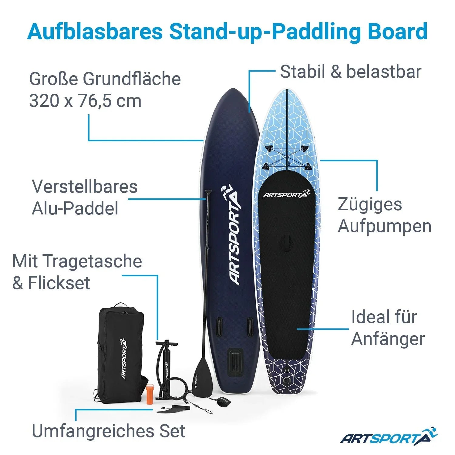 2025 Kit completo de tabla de stand-up paddle