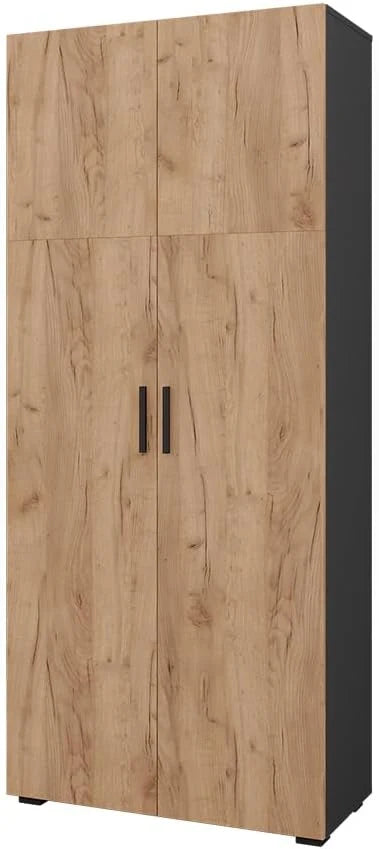 Vicco Armario Universal Ingo, Antracita/Roble Dorado, 80 x 183.8 cm