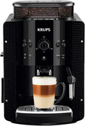 Krups Rome, Superautomatic coffee maker, Water tank 1.7 L, 3 temperature levels, 3 intensity levels, 15 bars, Metal conical grinder, Easy control panel, Black, EA810870