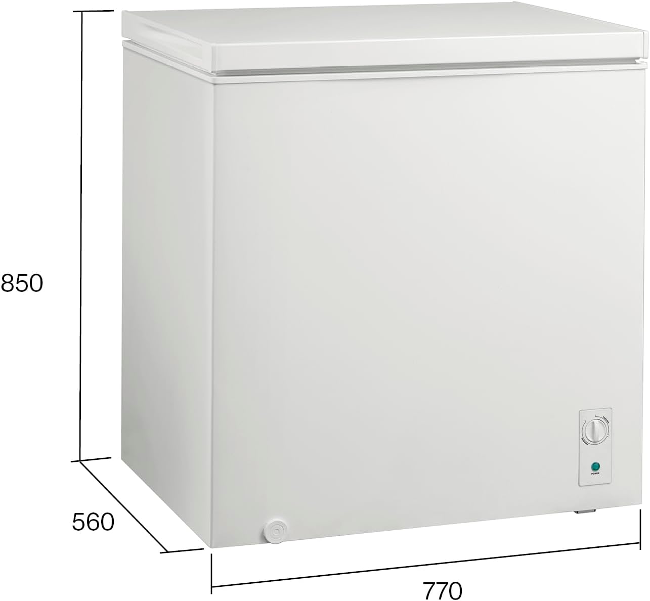 Edesa Gefriertruhe EZH-2011 /C Defrost-Technologie Verstellbarer Thermostat Kapazität 198L Farbe Weiß