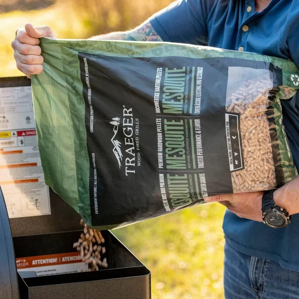 Traeger Grillpellets aus Johannisbrotbaumholz