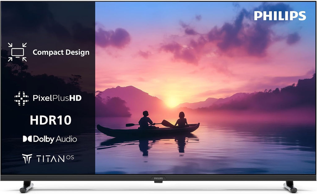 40PFS6000 HD LED Smart TV - 40-Zoll-Bildschirm mit Pixel Plus, Titan OS Plattform und Dolby Digital Sound - Funktioniert mit Alexa und Google Sprachassistent