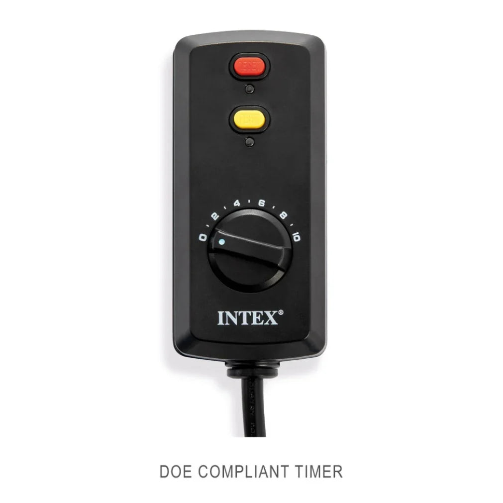Bomba de filtro de arena Intex Krystal Clear™ de 8,500 galones y sistema de cloro para piscina de agua salada