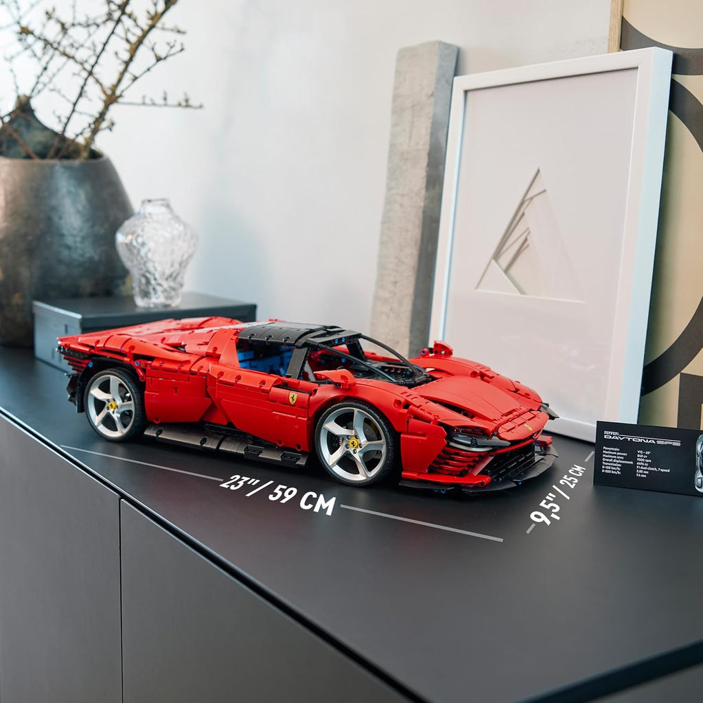 LEGO Technic Ferrari Daytona SP3, baubares rotes Supercar-Modell, Maßstab 1:8, Sammlergeschenk für Männer und Frauen, ultimatives Autokonzept 42143