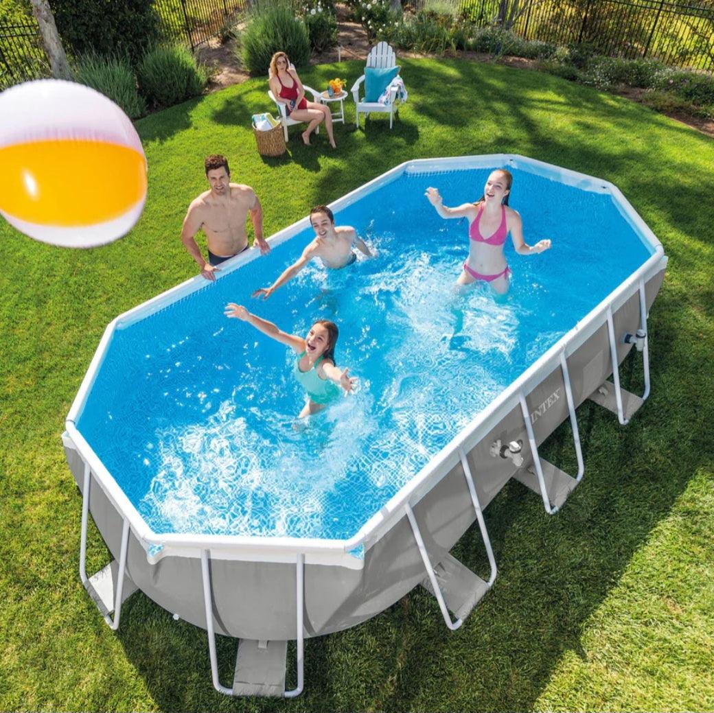 2025 Intex Prism Frame™ Ovaler Aufstellpool 503 x 274 x 122 cm