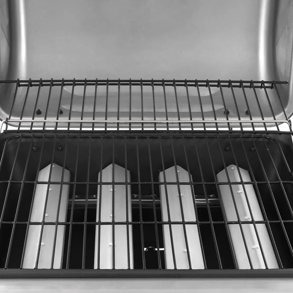 Gasgrill Mit 4 Brennern Schwarz Und Silber Vidaxl