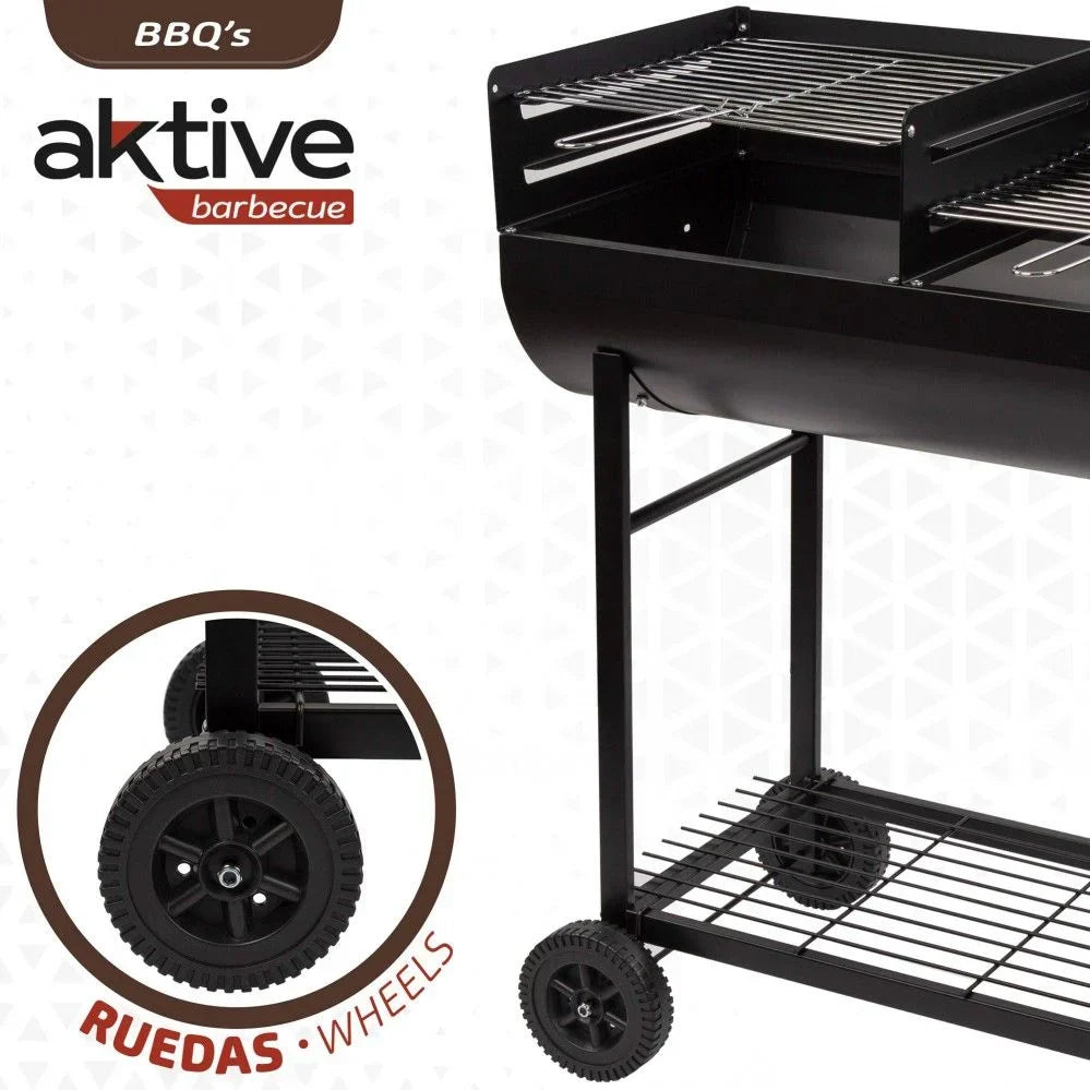 Doppelgrill-Holzkohlegrill Aktive