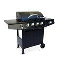 Gasgrill -treville 4 Schwarz- 4 Brenner + 1 Seitenkocher
