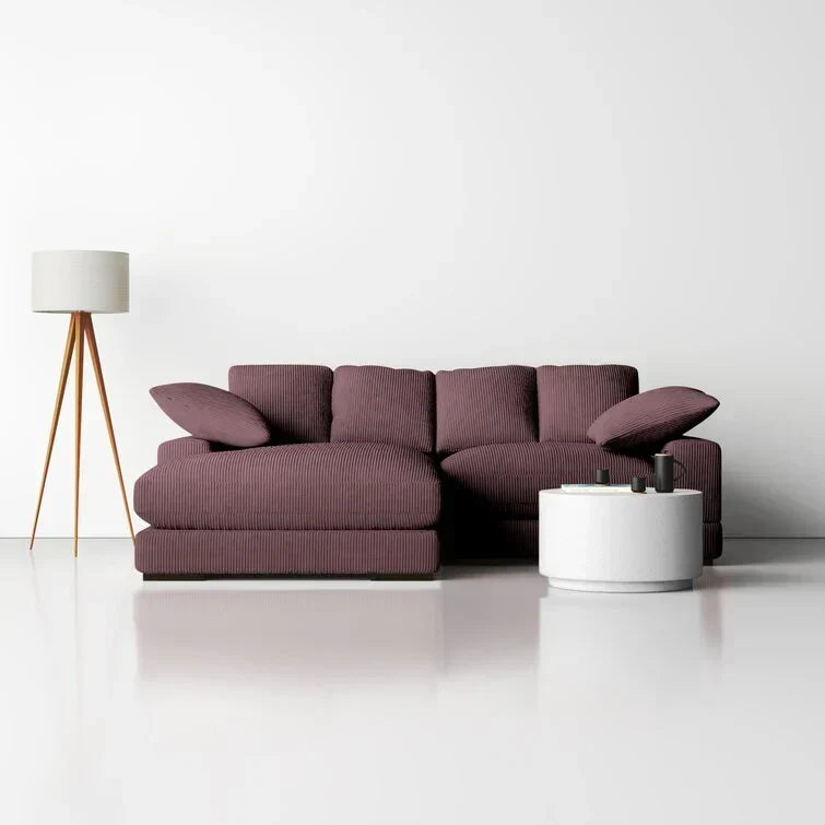 106′′ breites umwandelbares Sofa mit Récamiere