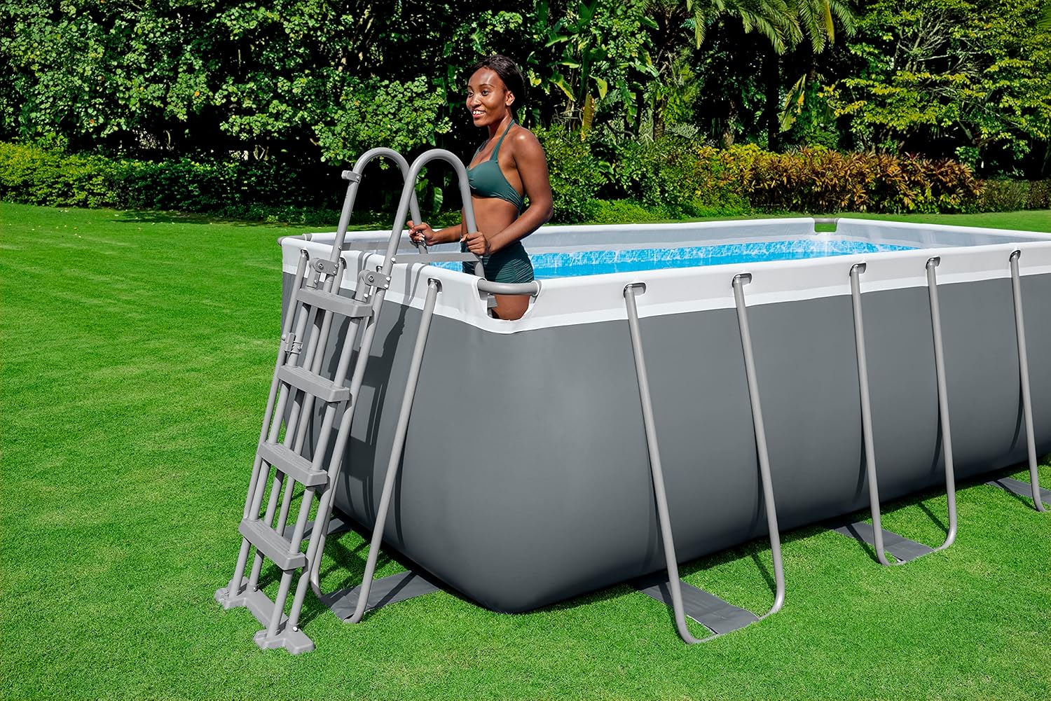 Bestway Rechteckiger Pool 4,12 m x 2,01 m x 1,22 m