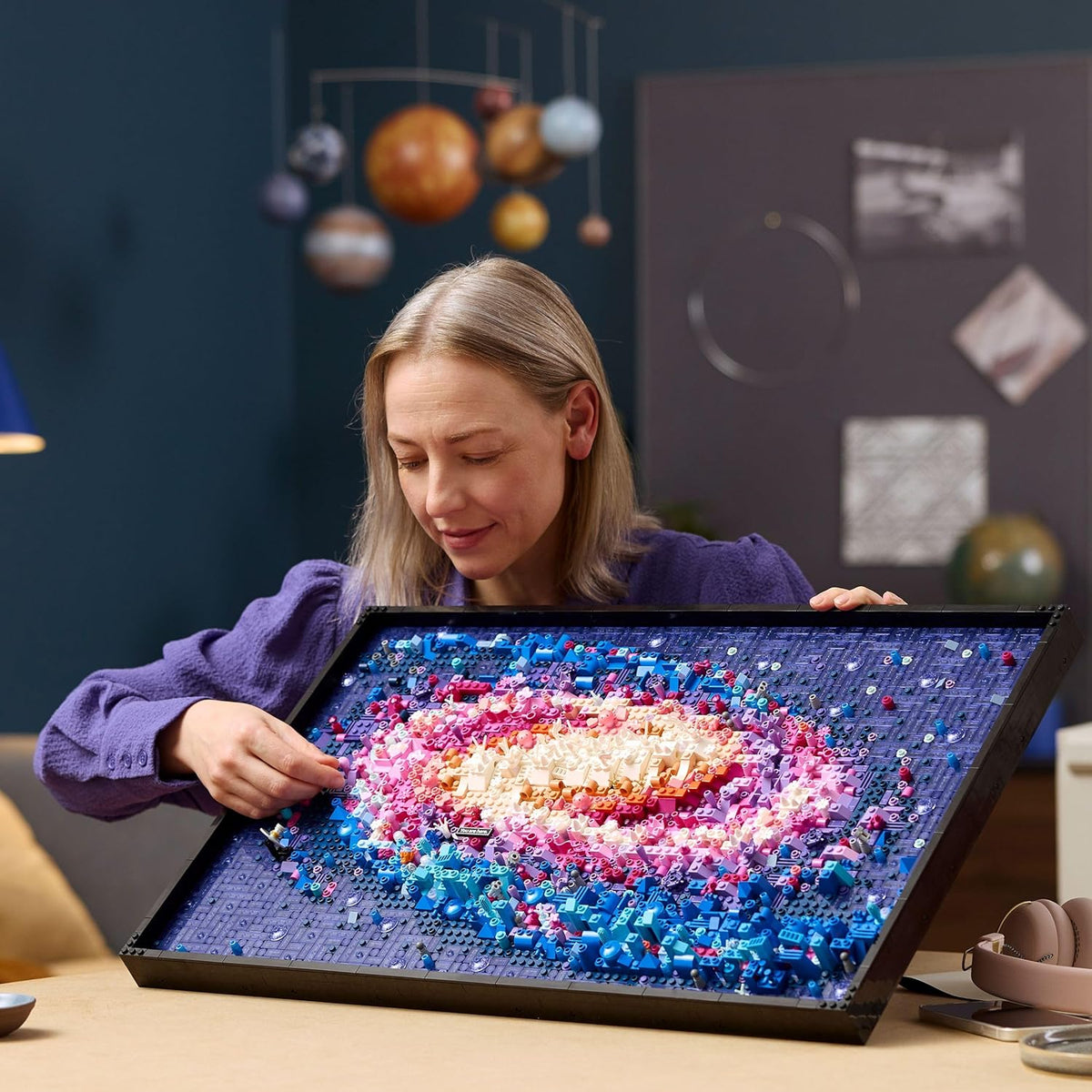 Art Galaxia Milchstraße Wandgemälde und Wanddeko für Wohnzimmer und Zuhause, kreatives Astronomie-Geschenk für Männer und Frauen, Modell für Erwachsene, 3D-Poster 31212
