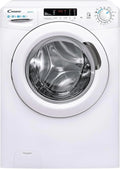 Candy Smart CS 14102DE/1-S, Washing Machine 10 kg, 1400 RPM, Digital Display and Control, NFC Technology, Voice Assistant, 15 Cycles, 5 Fast, Easy Ironing, Delay Start 24H, KG Detector, 81 DB, White