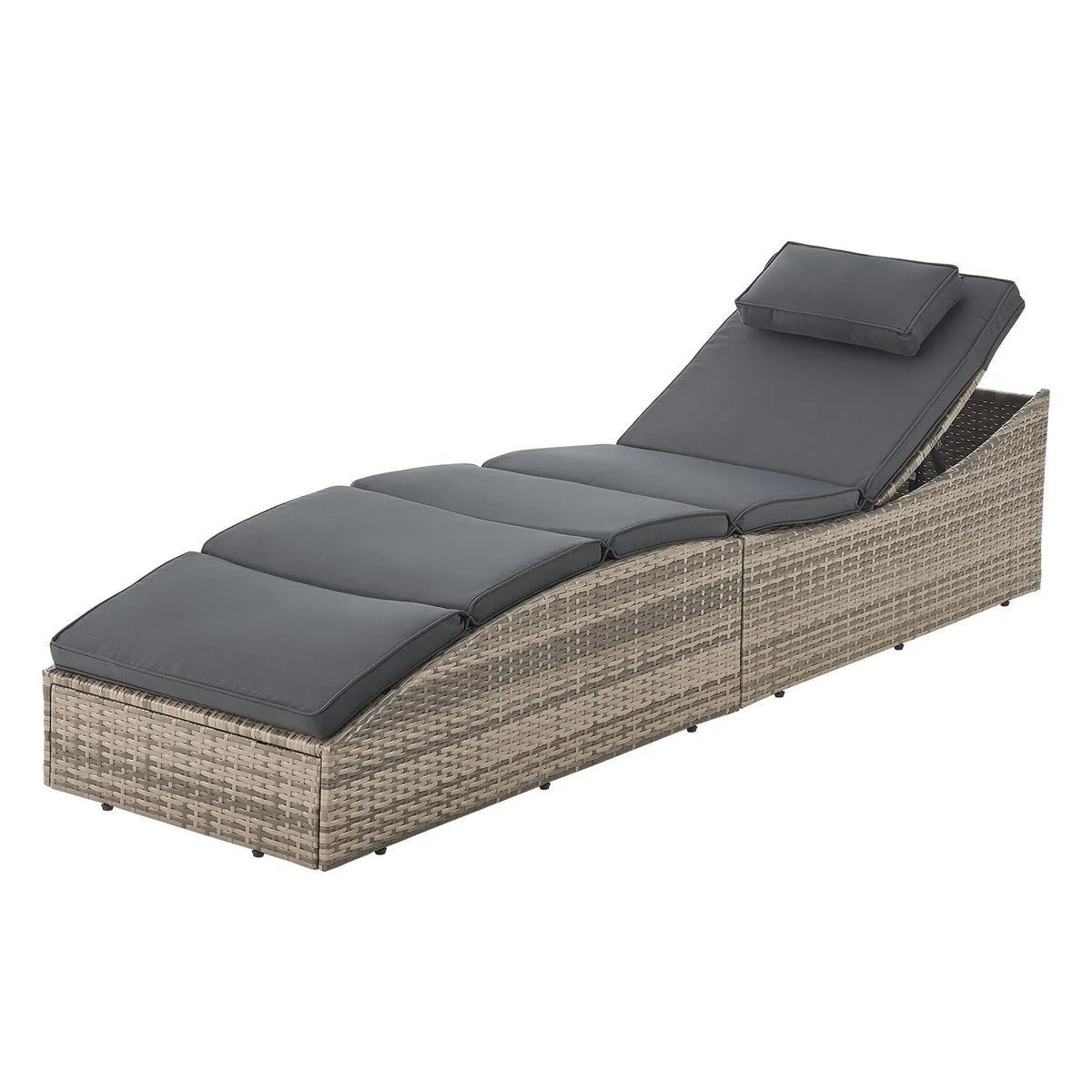 2025 Polyrattan Sonnenliege Klappbar Lamia