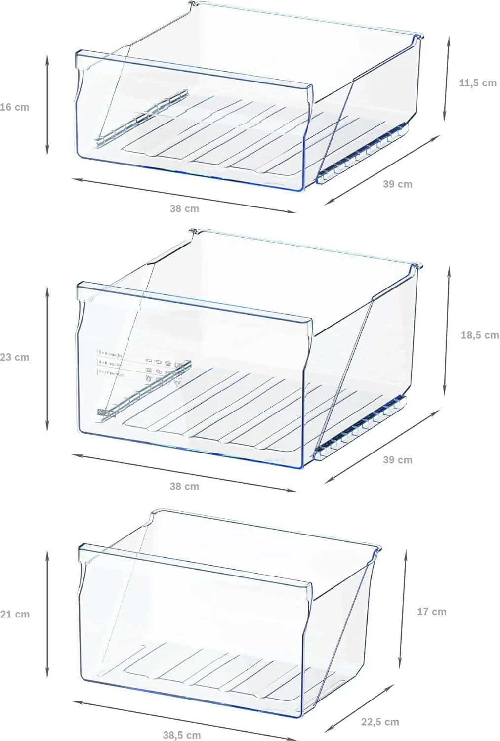 Bosch GTV15NWEB - Congelador de montaje libre (serie 2-83 L, 3 cajones de congelación, 85 x 56 cm), color blanco