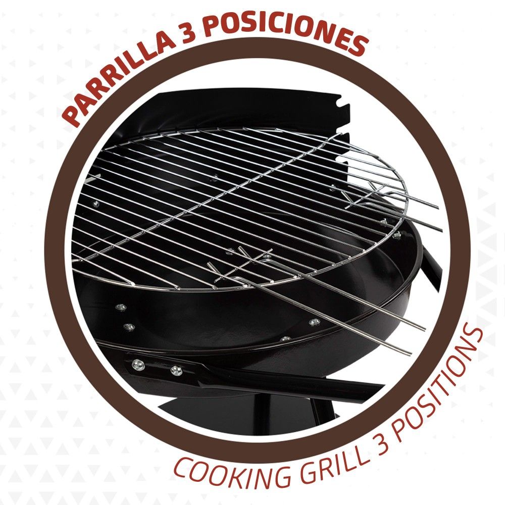Barbacoa Carbón Portátil Aktive