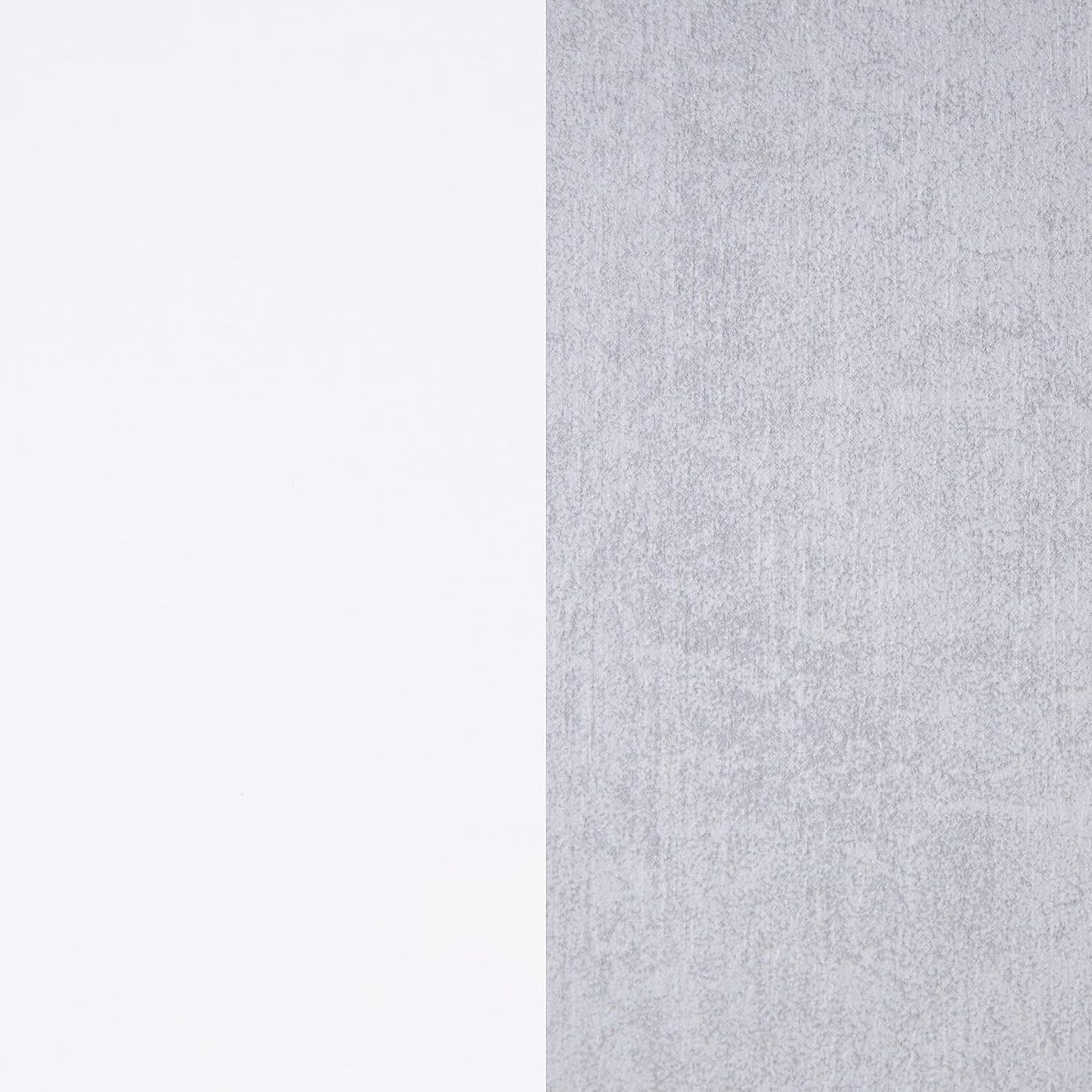duehome | Armario de 2 Puertas Correderas, Barra de Colgar y Estantes, Armario para Dormitorio, Modelo Show, Acabado en Blanco Artik y Cemento, Medidas: 120 cm (Largo) x 200 cm (Alto) x 50 cm (Fondo)