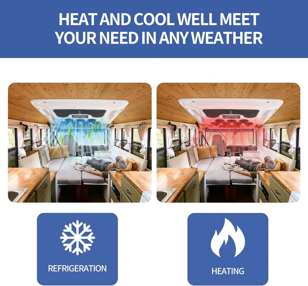 Wohnmobil-Klimaanlage 8800BTU DC 12V für LKW und Wohnmobile
