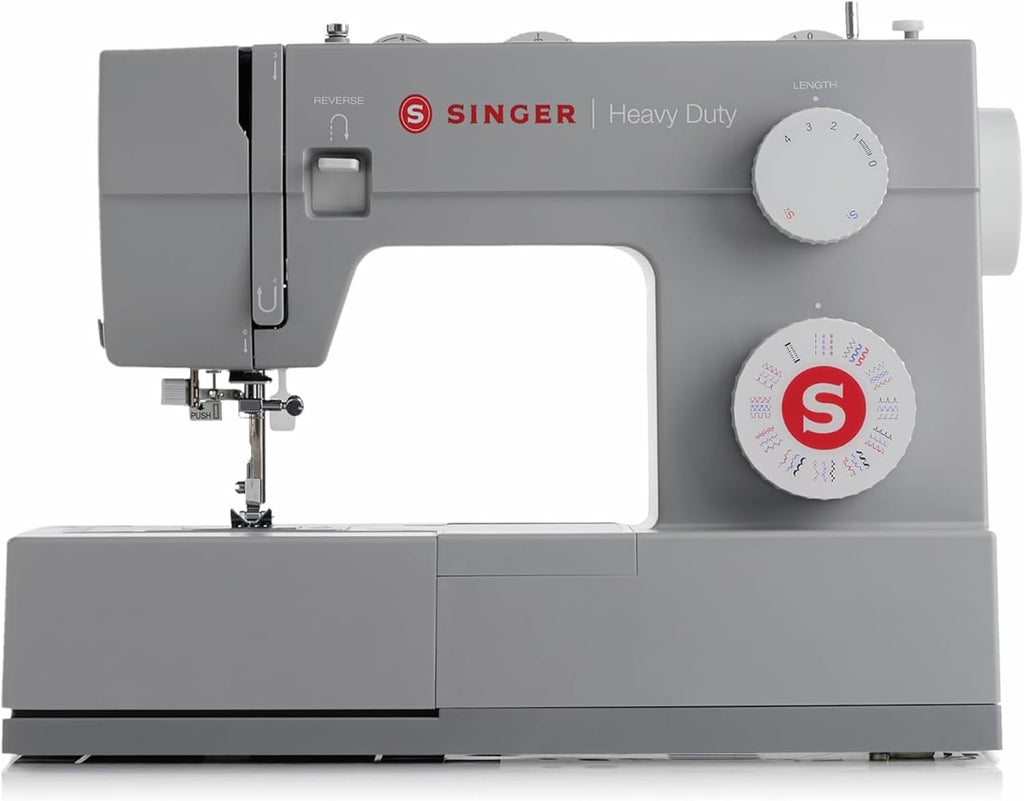 2026 Singer Heavy Duty 4432 Máquina de Coser Mecánica, 32 Puntadas, Motor Potente, Ojal Automático, Enhebrador Automático, Placa de Refuerzo de Acero Inoxidable