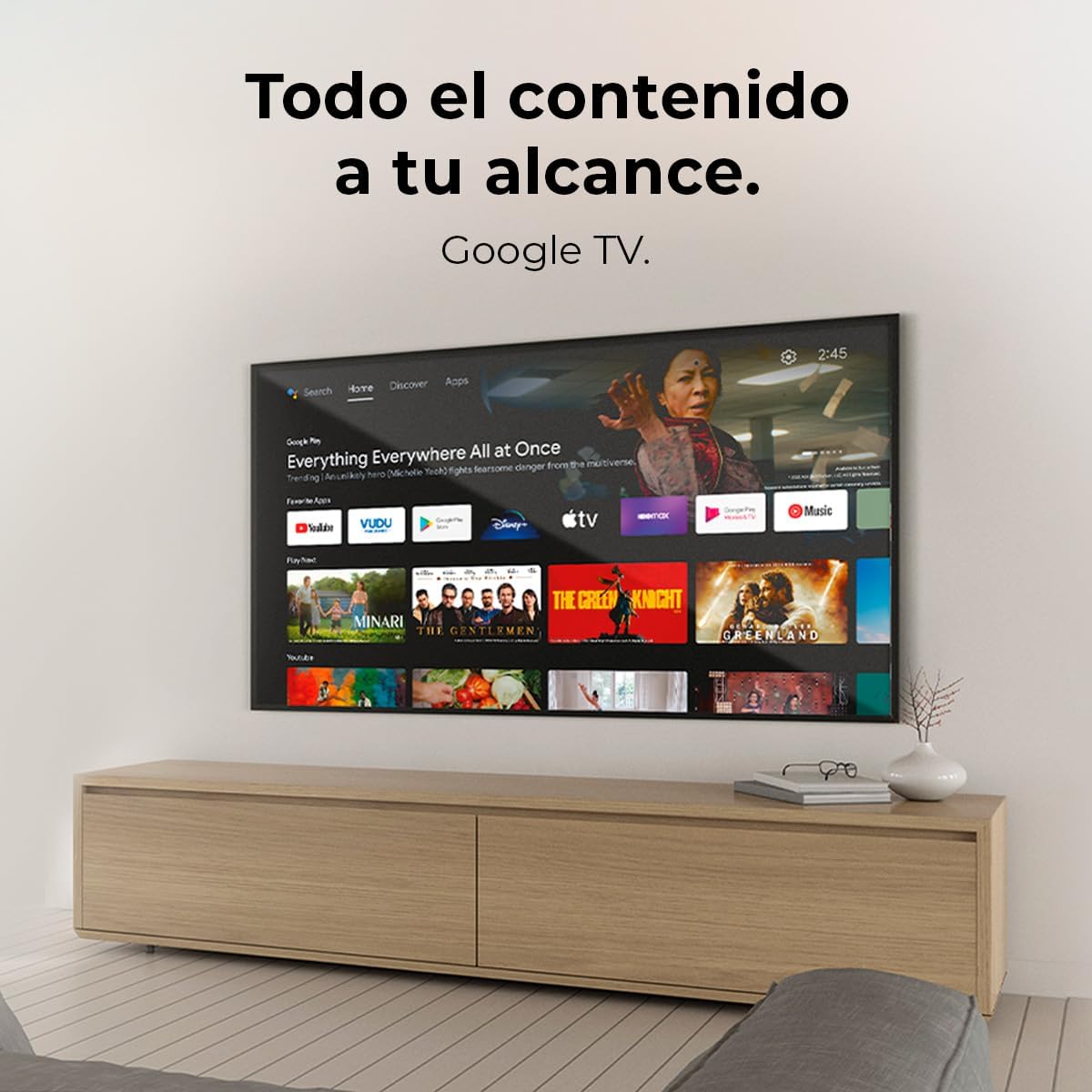Cecotec Smart TV, Televisor LED de 32 Pulgadas Resolución HD A4 Series ALH40032S. Sistema Operativo Google TV, Dolby Audio, HDR10, 16 GB de ROM, Bluetooth, Google Voice Assitant y Chromecast