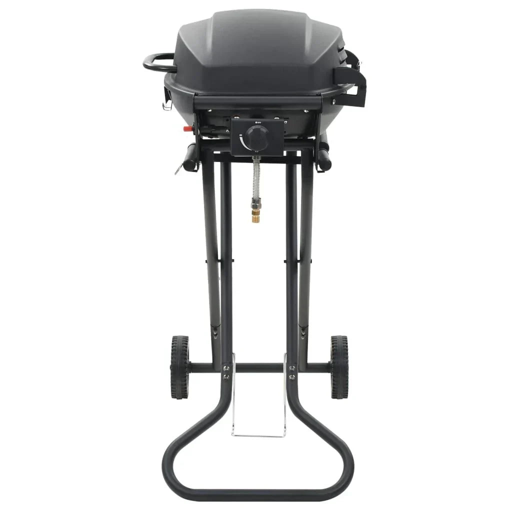 Barbacoa Portátil De Gas Con Zona De Cocción Negra Vidaxl