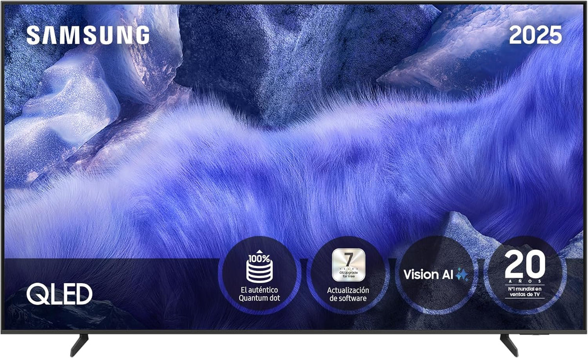 Samsung TV 55 Inch QLED QE1F 4K Smart TV with Vision AI, 100% Color Volume with Quantum Dot and more than 500 Channels TV Plus