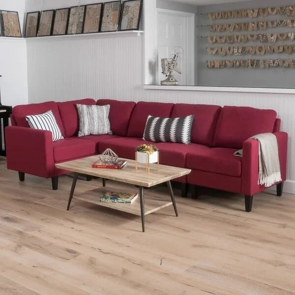 Zahra Modern 5-Piece Fabric Sofa