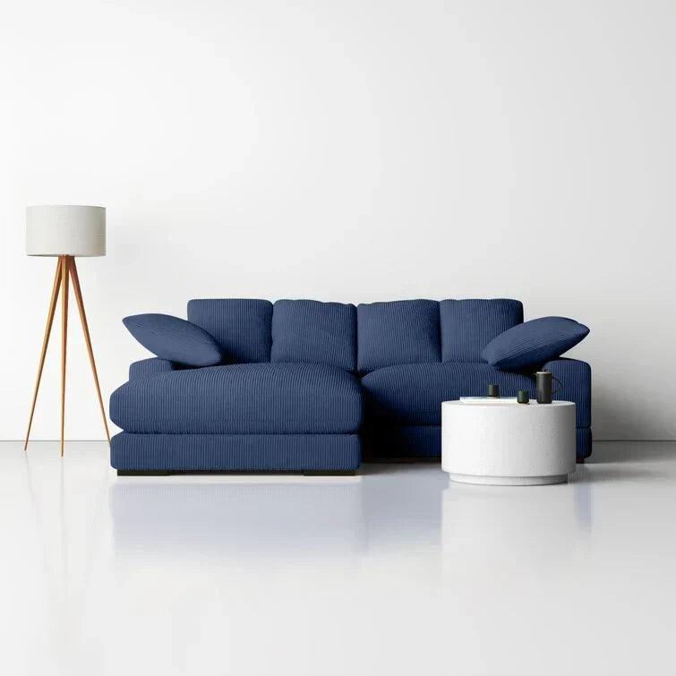 106′′ breites umwandelbares Sofa mit Récamiere