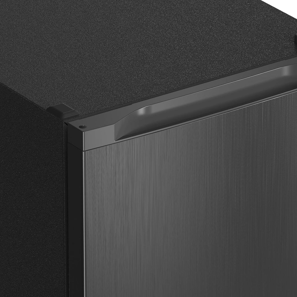 CHiQ Standgefrierschrank, 145L Fassungsvermögen, Schnellgefrieren, einstellbarer Thermostat, leise, reversible Tür, Schwarz, Energieklasse E