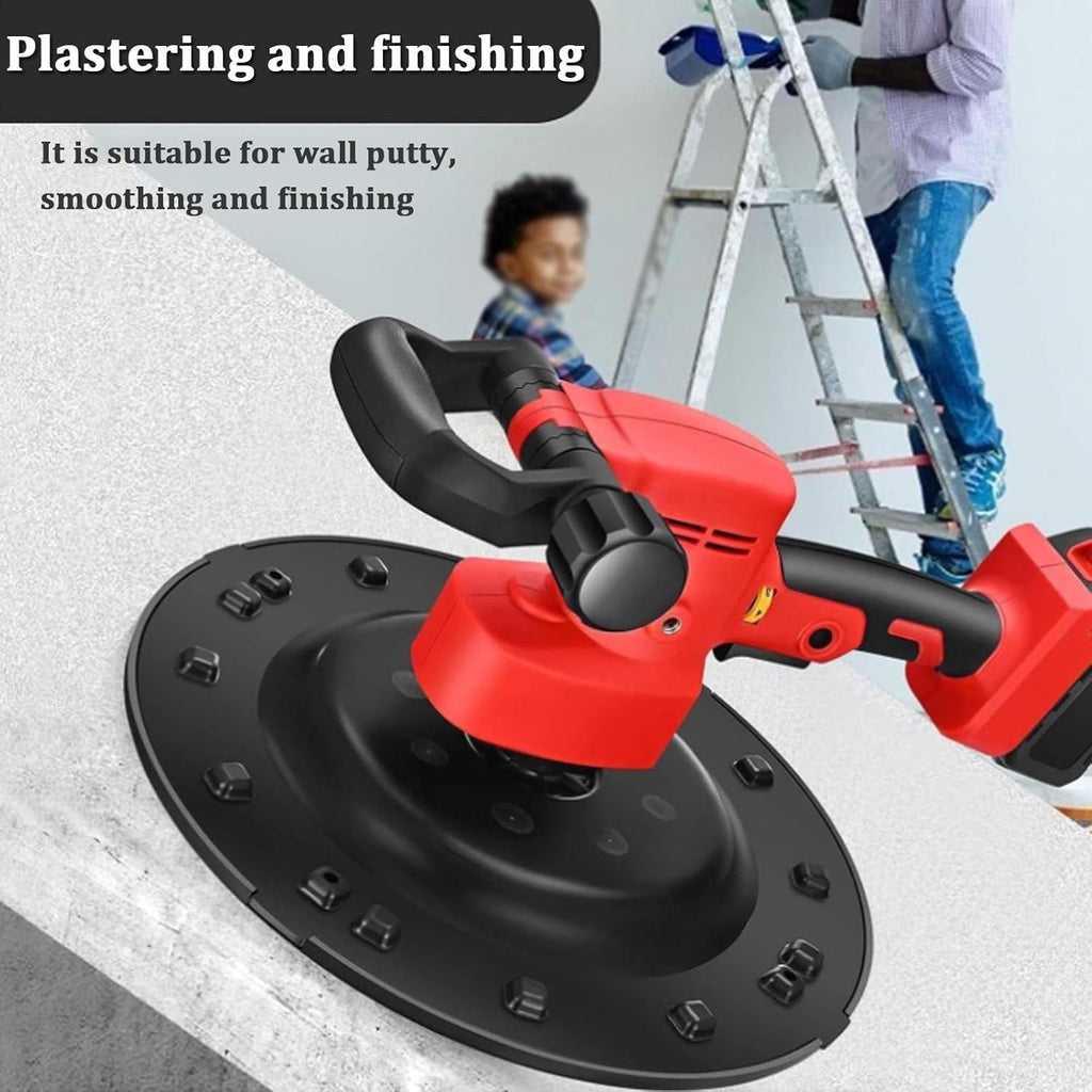 Beton Glättmaschine mit einstellbarer Geschwindigkeit - Elektrischer Mischer für Gips, Mörtel, Zement und Spachtelmasse, Wandpolierer - Lithium-Batterie - 80-200 U/min