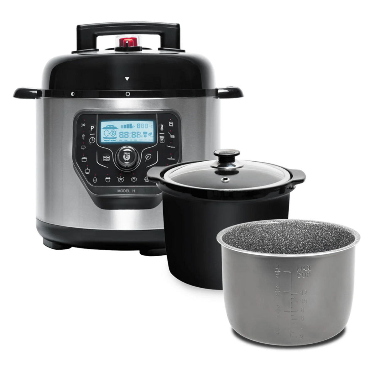 Olla GM Modelo H Deluxe + Cubeta Slowpot + Cubeta Excelsior