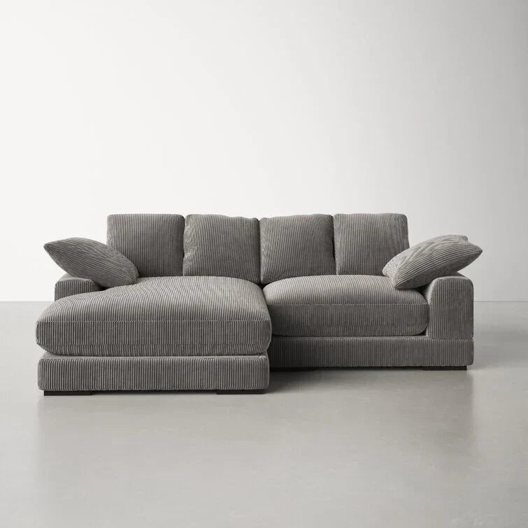 106′′ breites umwandelbares Sofa mit Récamiere