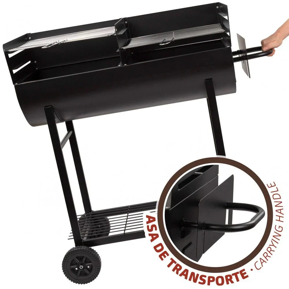 Doppelgrill-Holzkohlegrill Aktive