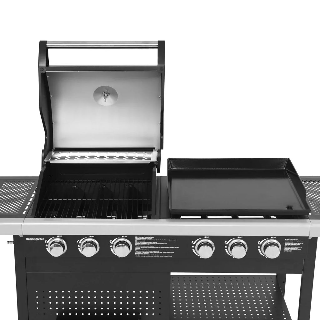 Gasgrill Vesuvio Duo – 3 Brenner + Plancha 3 Brenner