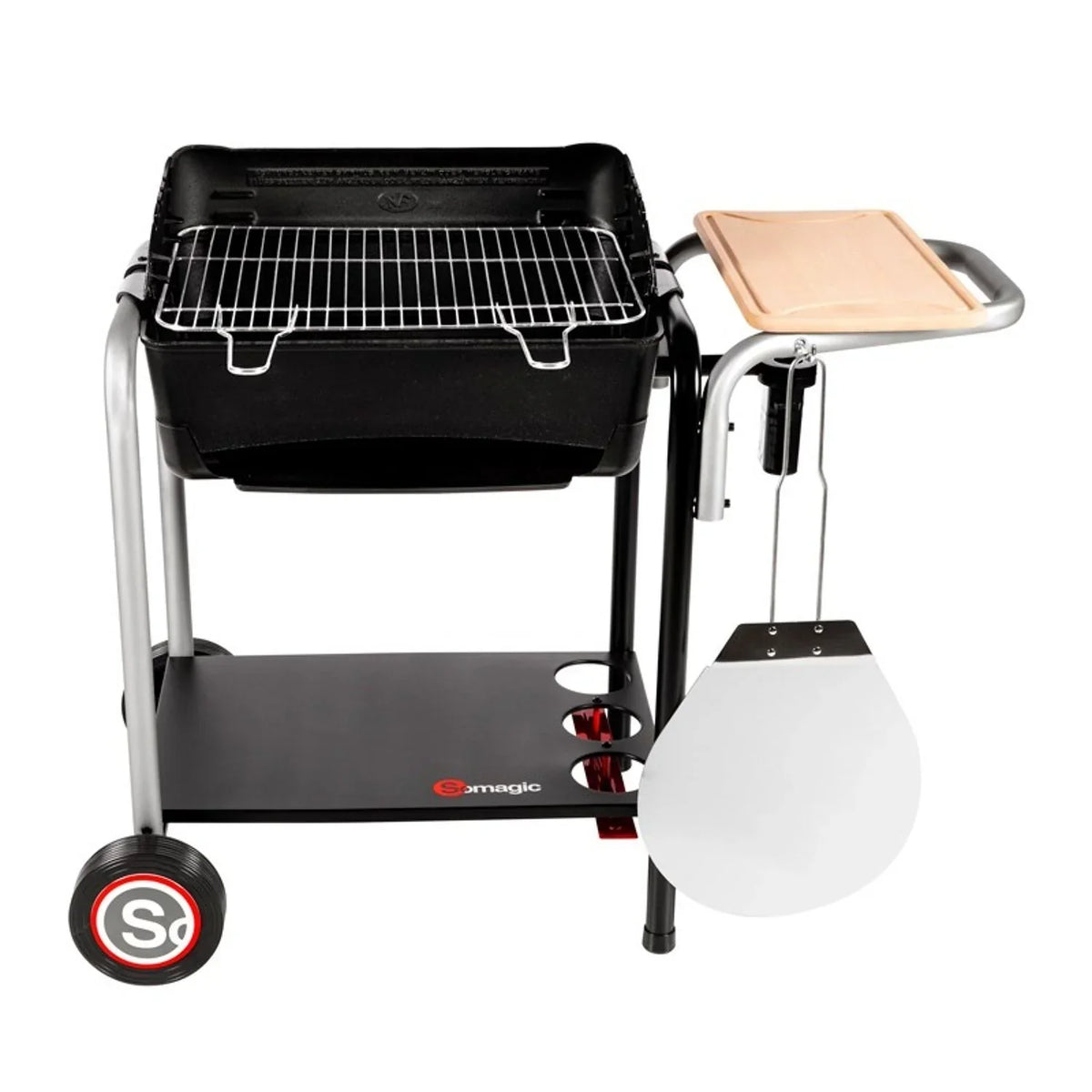 Roma Holzkohlegrill mit Pizzakochfunktion