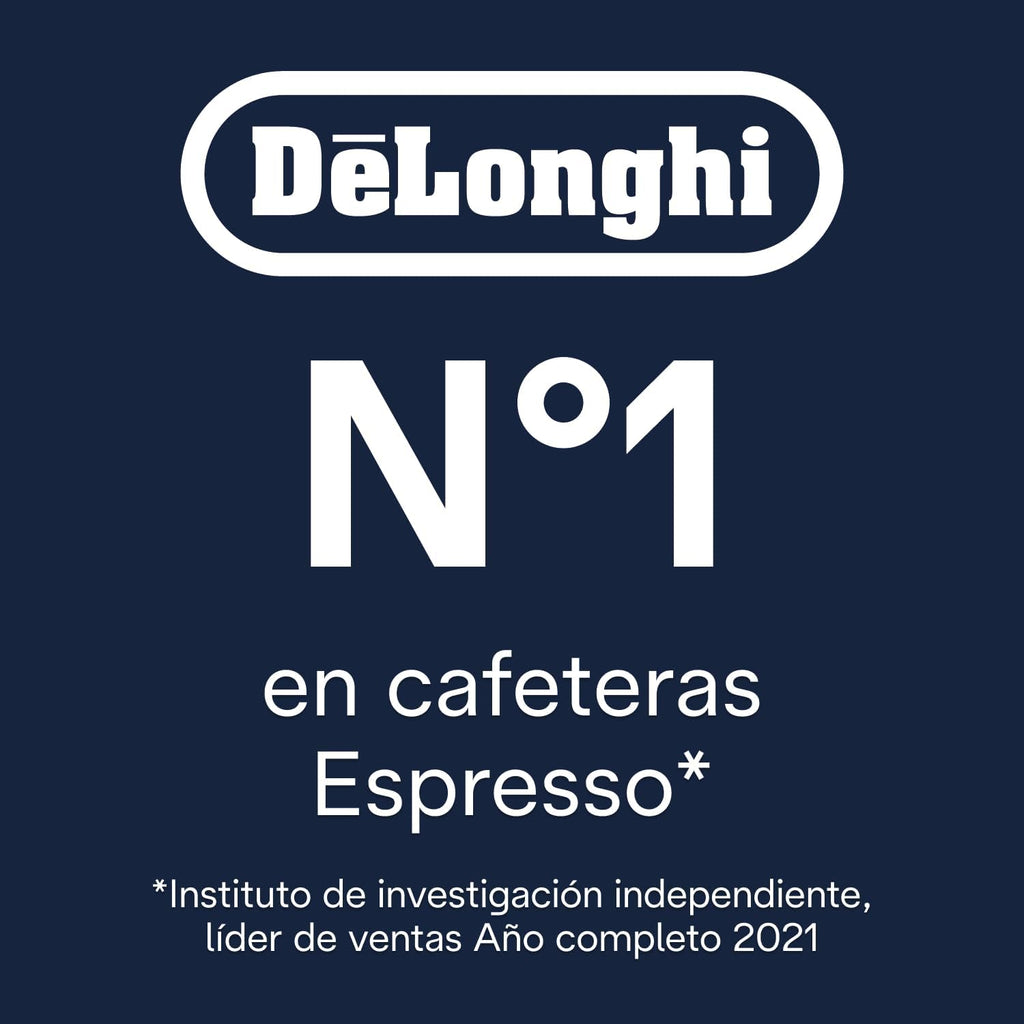 2026 De'Longhi Rivelia EXAM440.55.G, Cafetera Superautomática con LatteCrema Hot, Espumador de Leche Automático, Tamaño Compacto, 16 Recetas, Pantalla Táctil a Color, Gris
