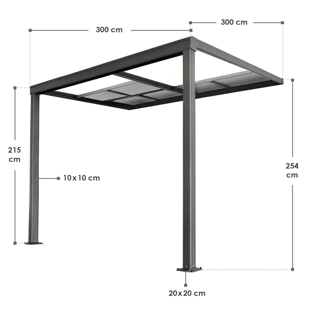 2025 Toldo para terraza Jakarta con paneles de policarbonato