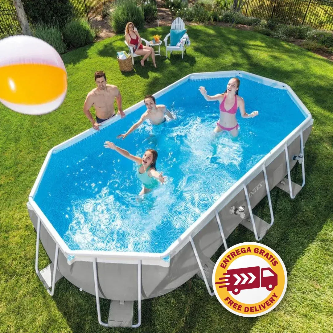 2025 Intex Prism Frame™ Ovaler Aufstellpool 503 x 274 x 122 cm