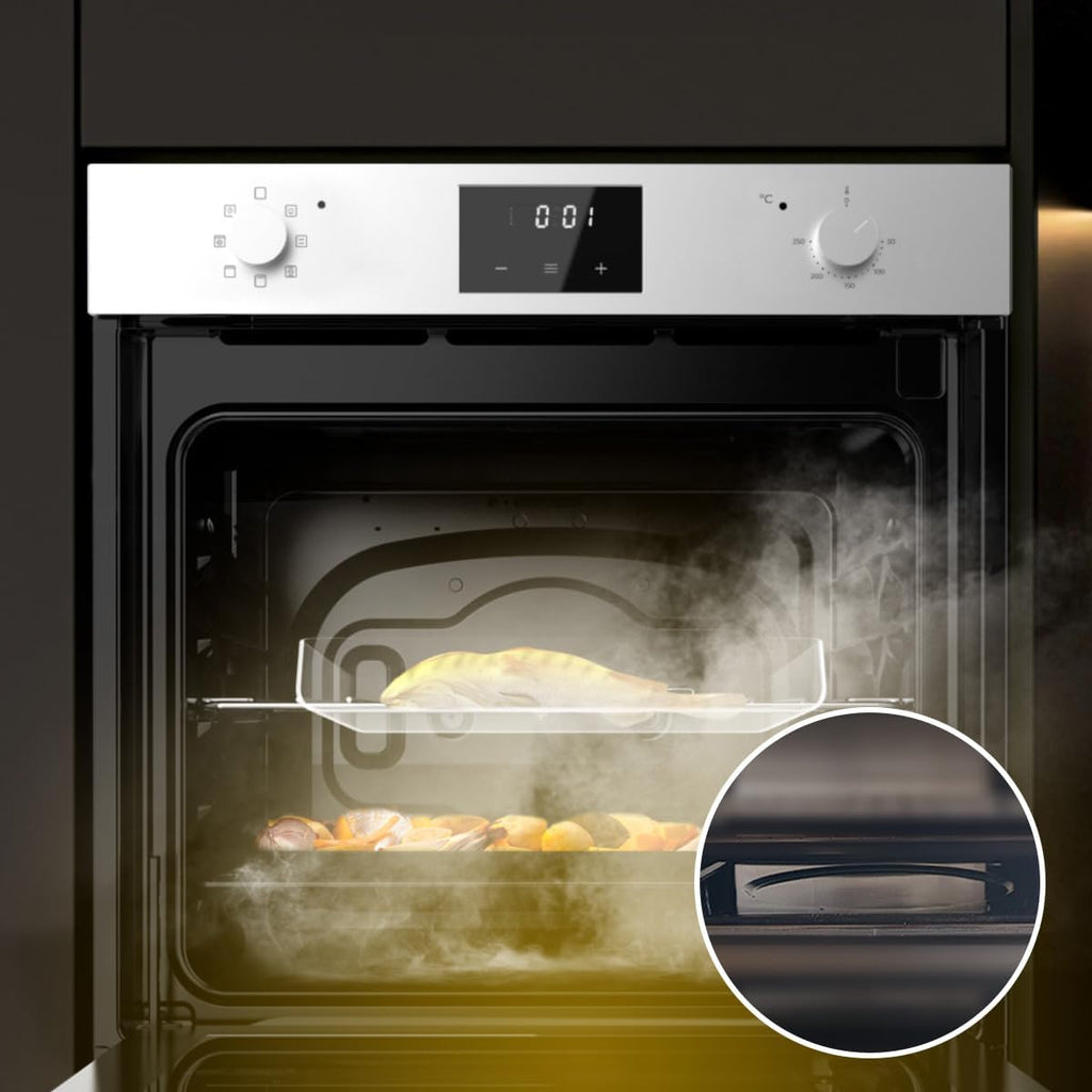 Cecotec Einbaubackofen Multifunktion 70L Bolero Hexa M226001 Line A. 2800W, 7 Funktionen, Display, Steam Base XXL, Steam Assist, Steam EasyClean, Kühlgebläse, Eco-Modus, Konvektionsmodus, Grillmodus