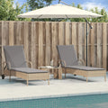 2x Sonnenliege | Stühle mit Kissen aus synthetischem Rattan Beige Cfw512621