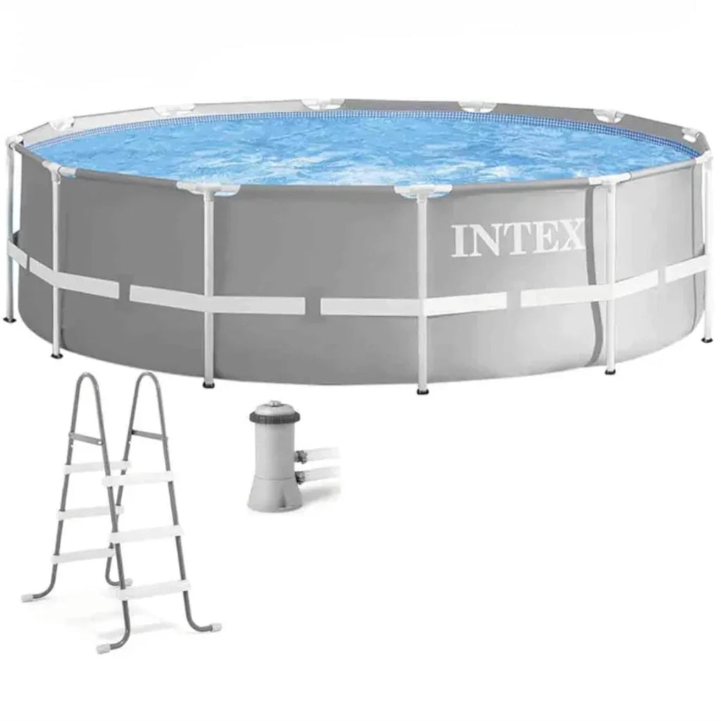 2025 Piscina Intex Prism Frame 12 pies x 39" (Filtro y Escalera Incluidos)