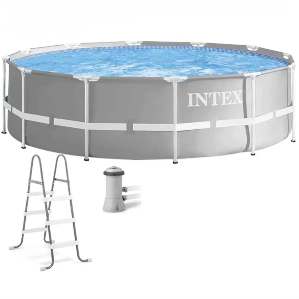 2025 Piscina Intex Prism Frame 12 pies x 39" (Filtro y Escalera Incluidos)